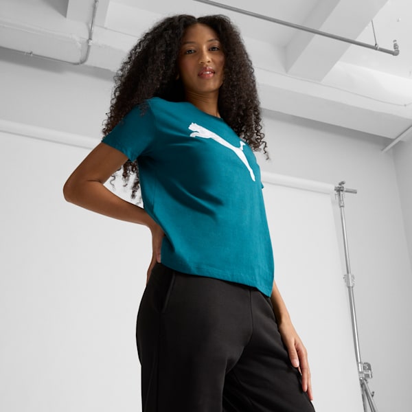 Camiseta Holiday Metallic para mujer, Cold Green, extralarge